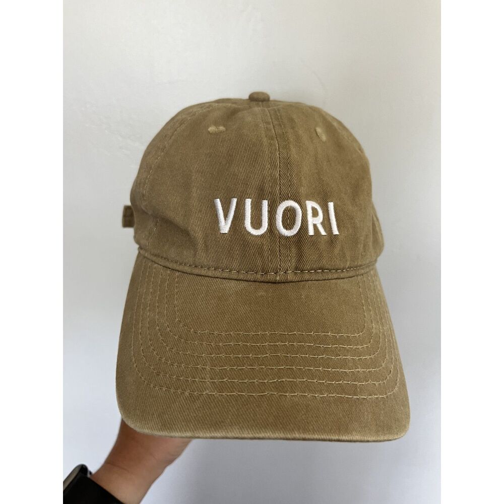 Vuori Embroidered Logo Baseball Hat Tan / Khaki